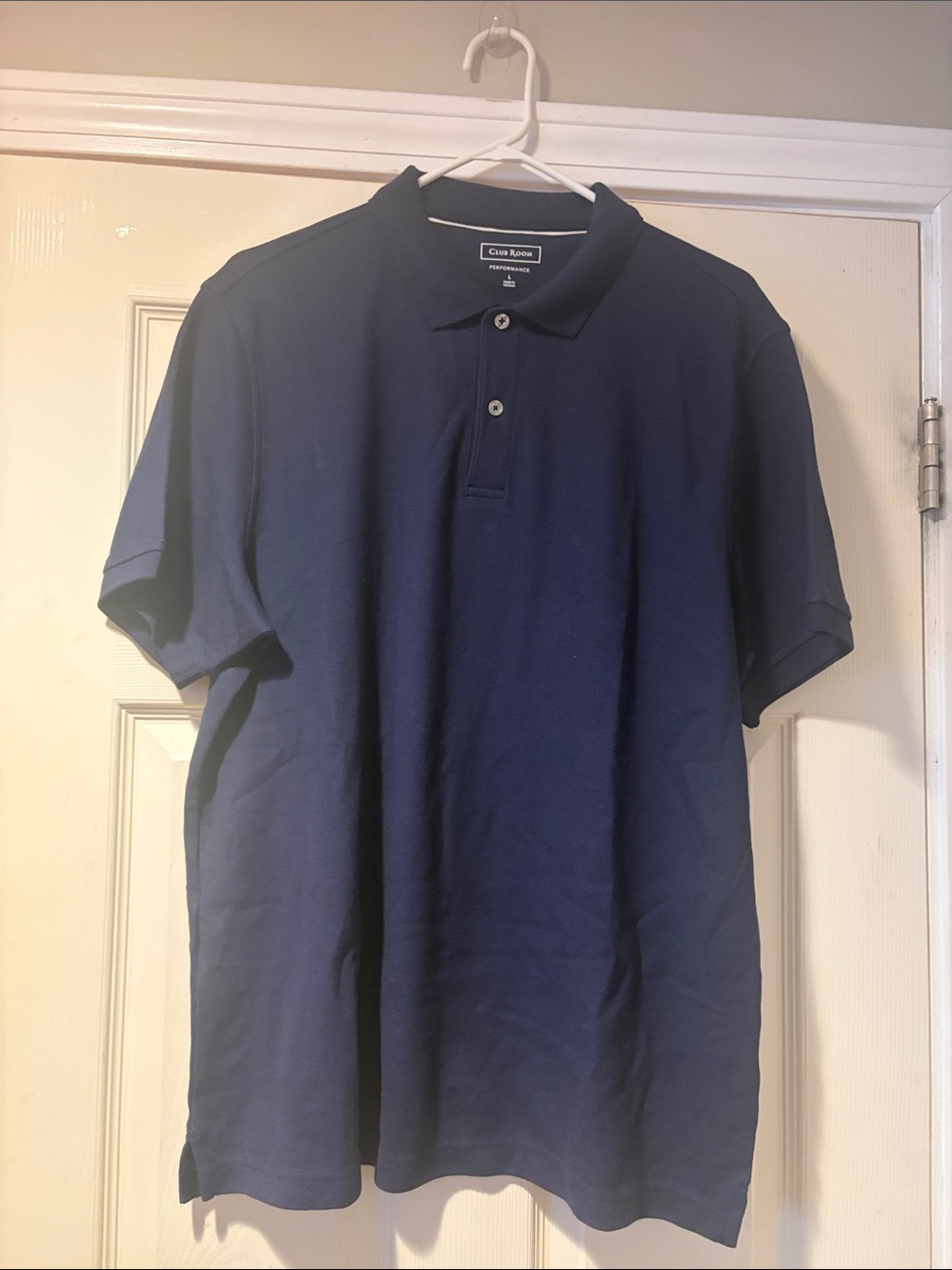 NWOT Club Room Classic Short-Sleeve Polo in Navy L